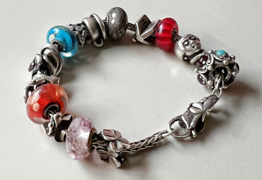 Trollbeads collector Kirstens' fully beaded bracelet