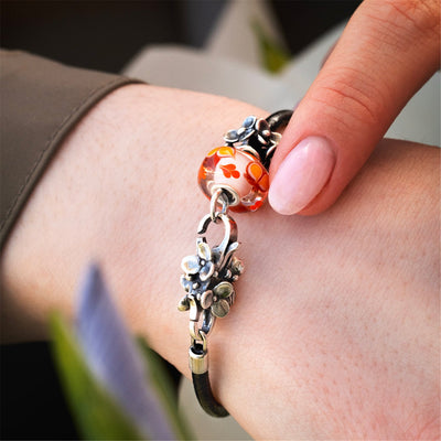 Flower Fairy Leather Bracelet