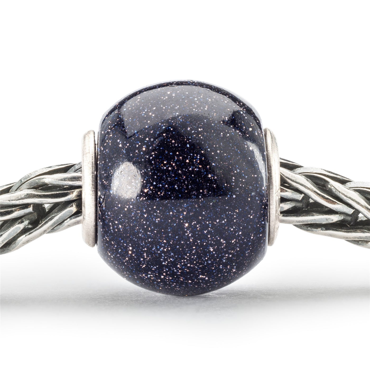 Round Blue Goldstone Bead