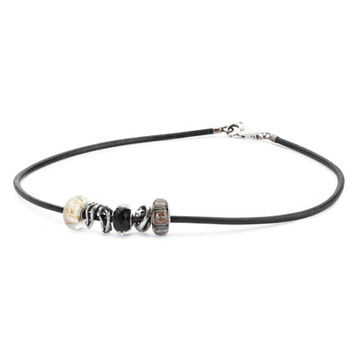 Leather Necklace Black