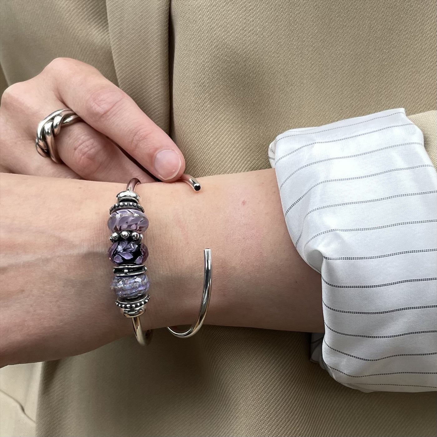 Amethyst Serenity Bangle