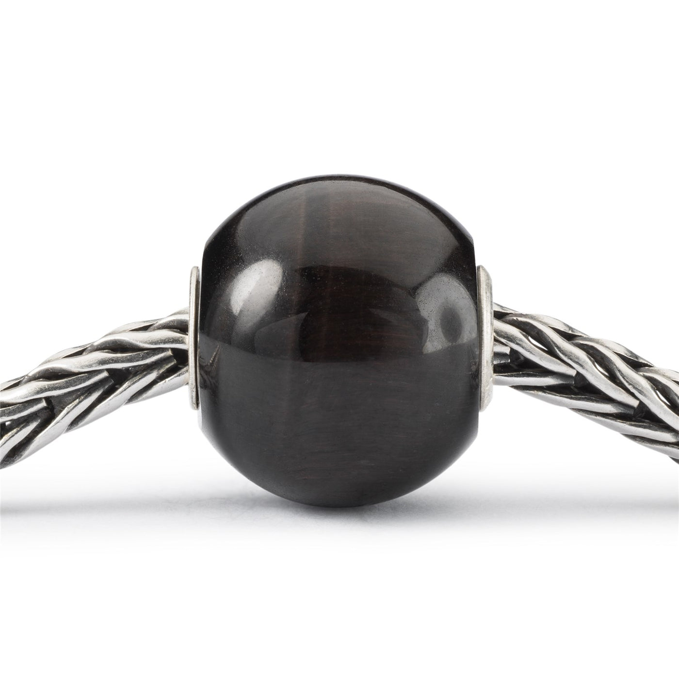 Jumbo Round Black Cat's Eye Bead