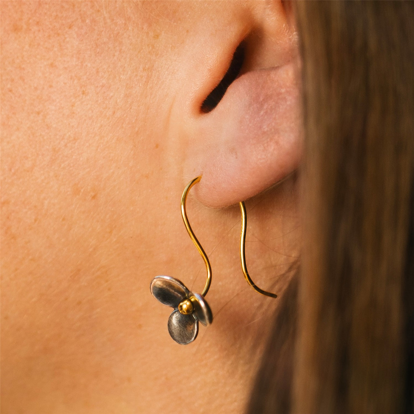 Earring Hooks, Gold Plated TGPEA-00007