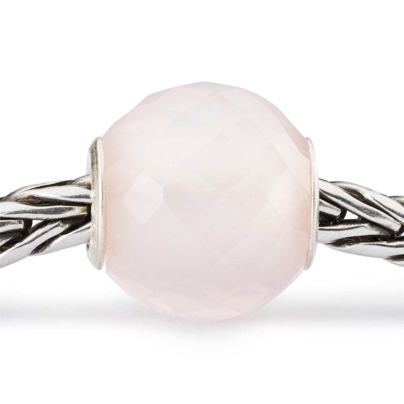 Round Rose Quartz Facet Bead