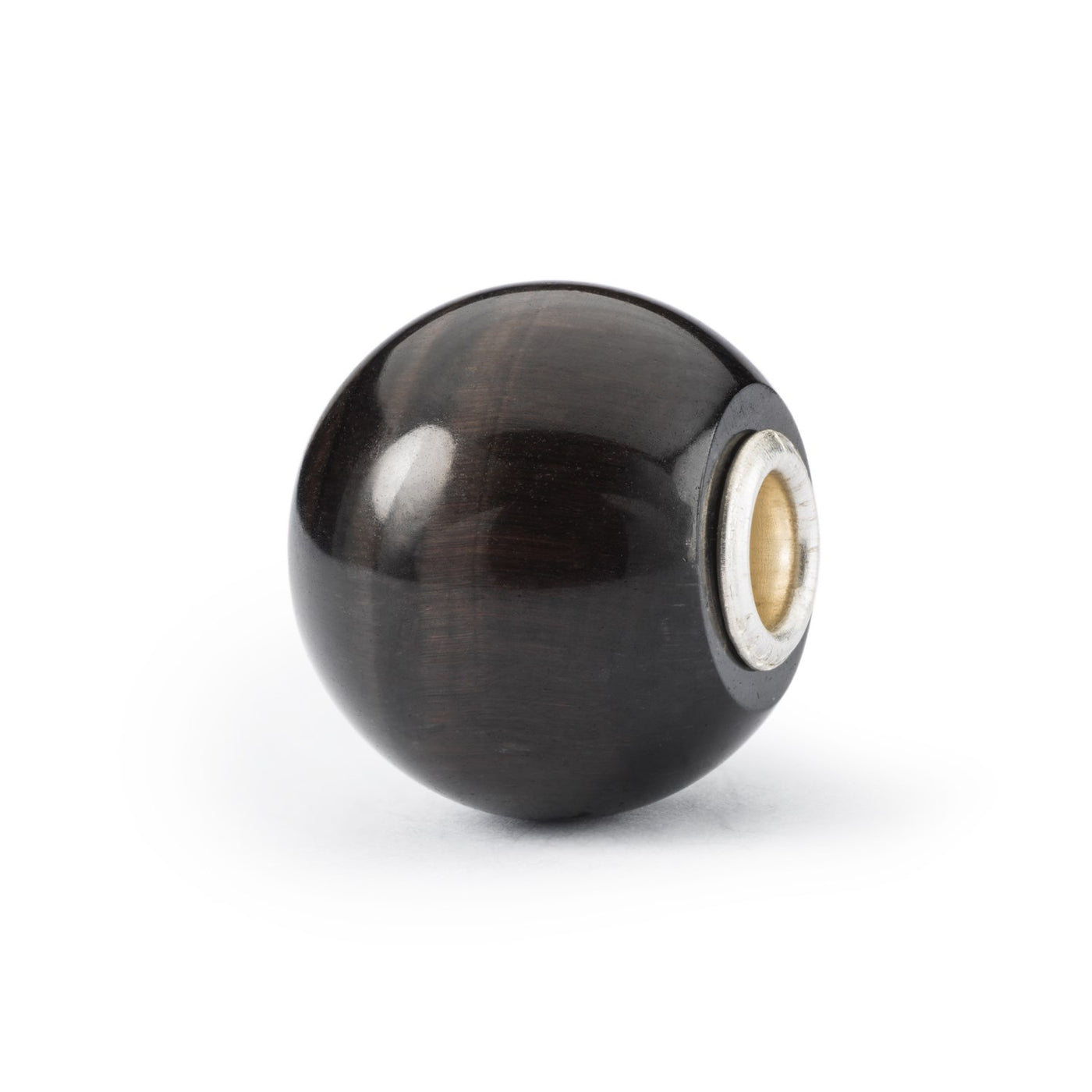 Jumbo Round Black Cat's Eye Bead