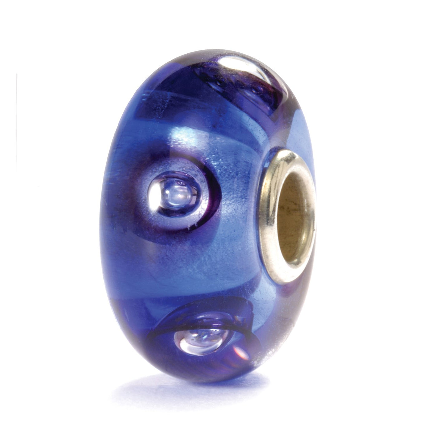 Clear Blue Bubbles Bead