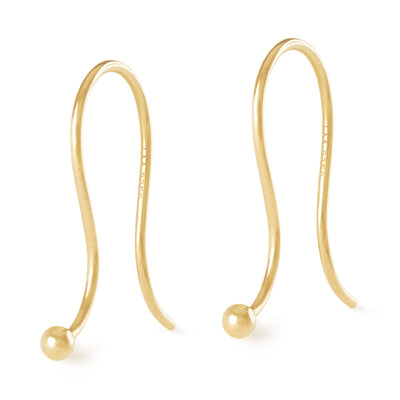 Earring Hooks, Gold Plated TGPEA-00007