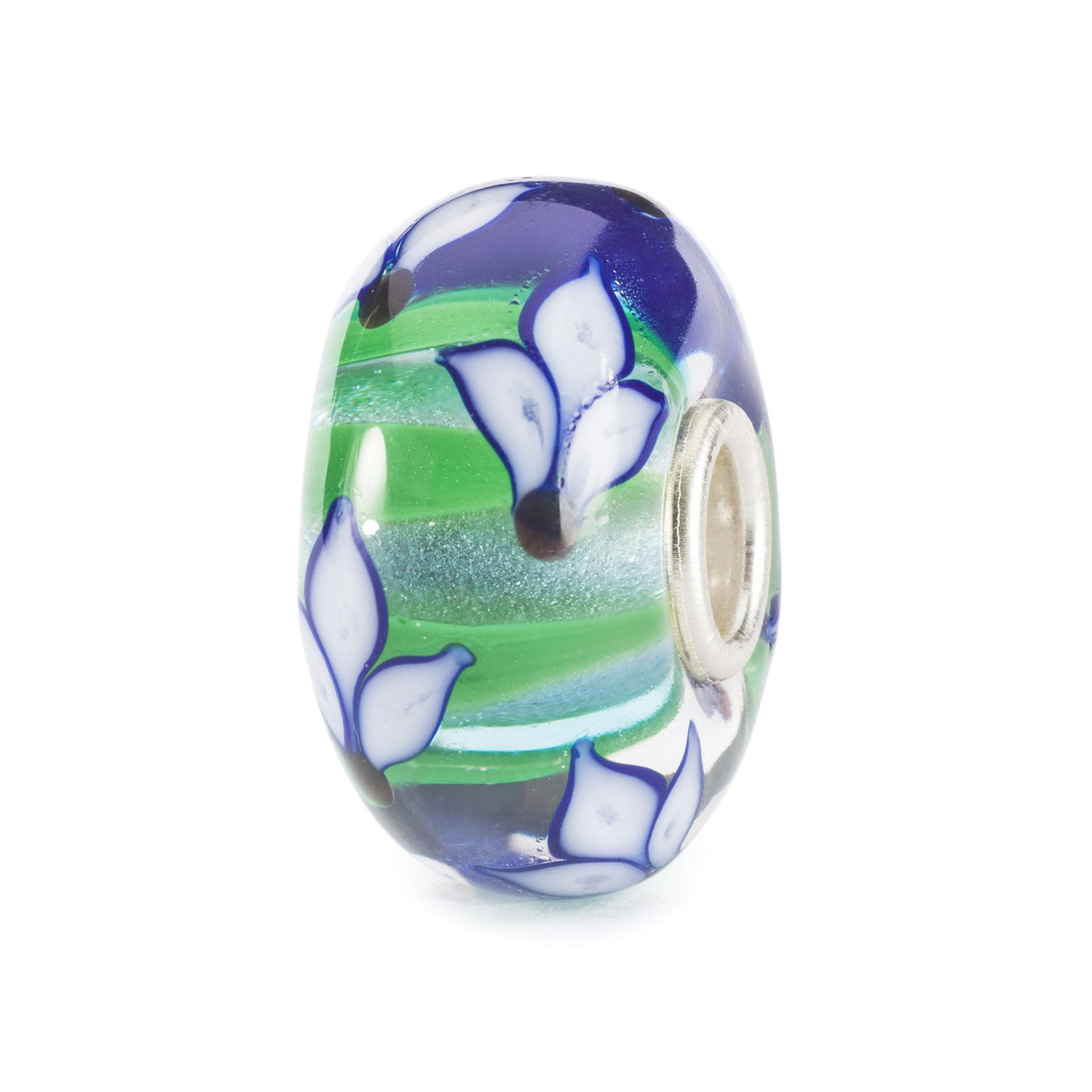 Blue Iris Bloom Bead